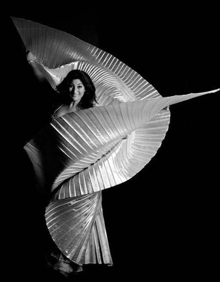 Denise dancing with wings of Isis
